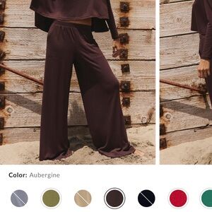 free people good feels long pant  Wide-Leg Women's Pants